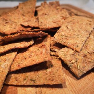 Crackers aux drêches de brasserie et herbes de Provence OURO Biscuiterie Circulaire de Touraine