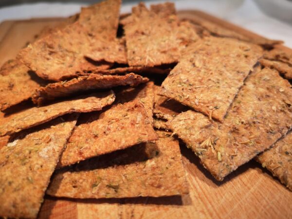 Crackers aux drêches de brasserie et herbes de Provence OURO Biscuiterie Circulaire de Touraine